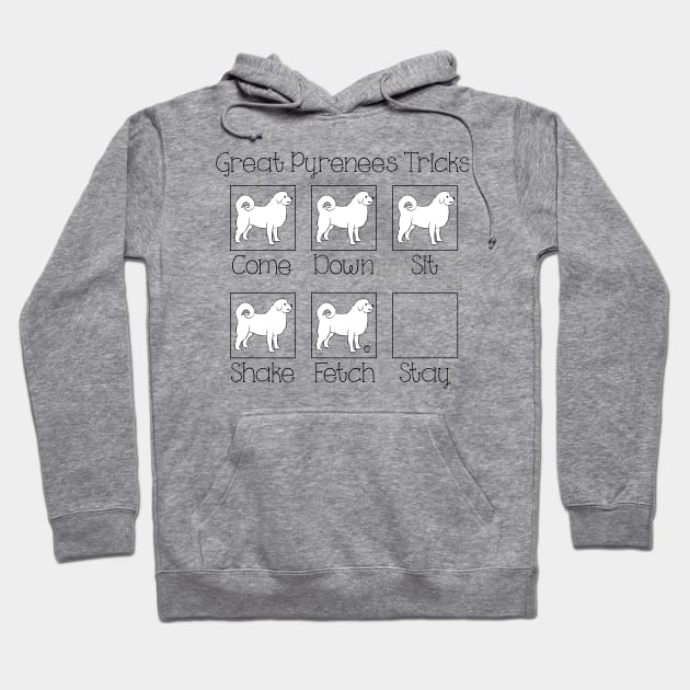 Great Pyrenees Tricks Hoodie by DQDesigns By Chele